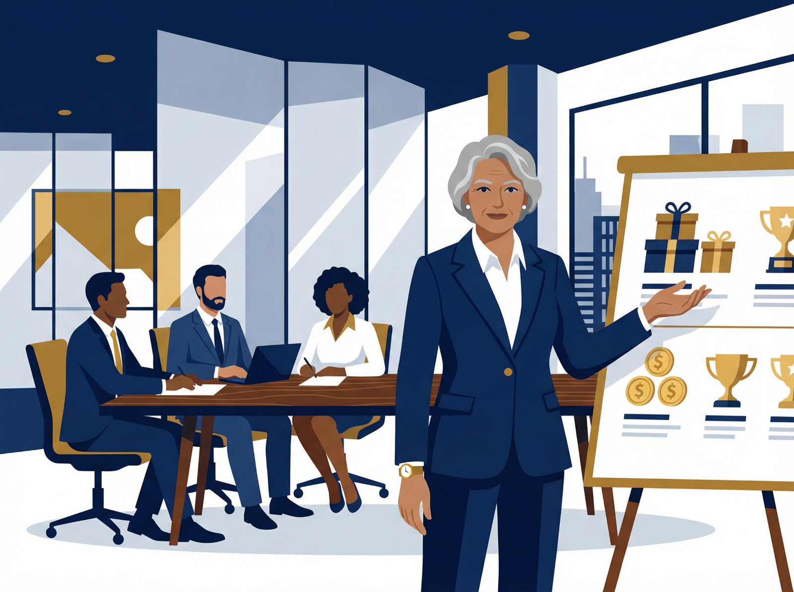 Leader commercial senior