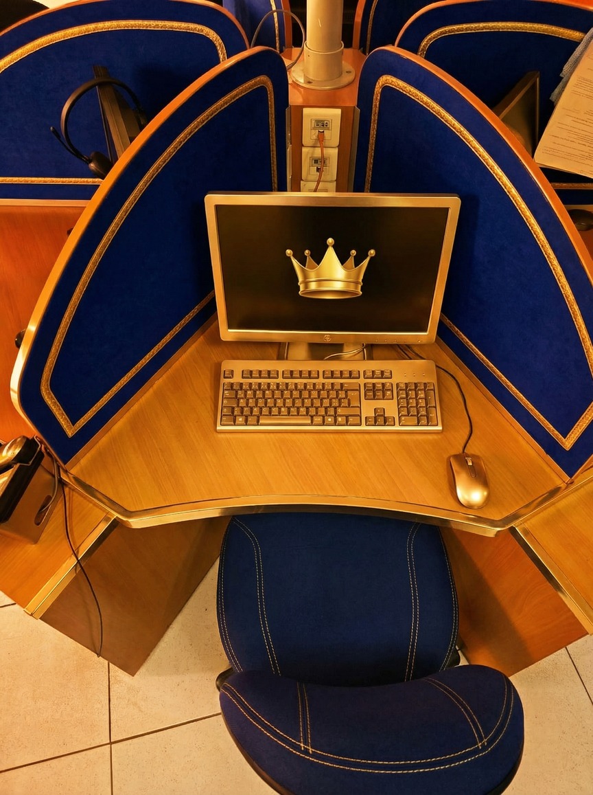 Poste de travail VIP doré Club Senior